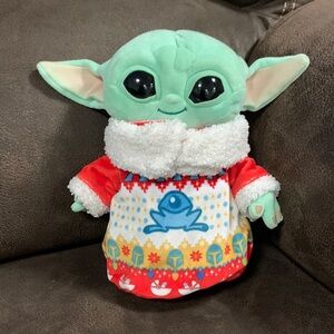 Christmas baby Yoda plush